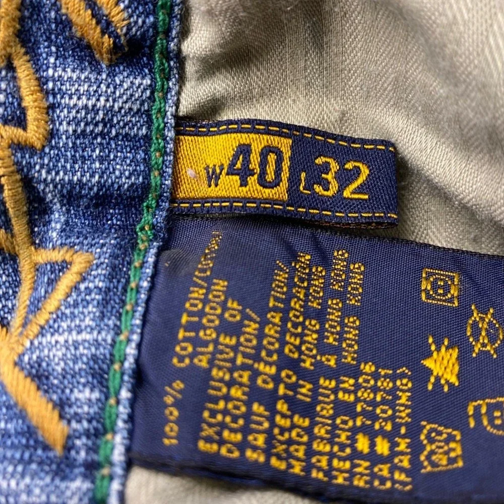 Tommy Hilfiger‎ Mens Jeans Blue Denim 40x32 Regular Fit Cotton Vintage Y2K 90s